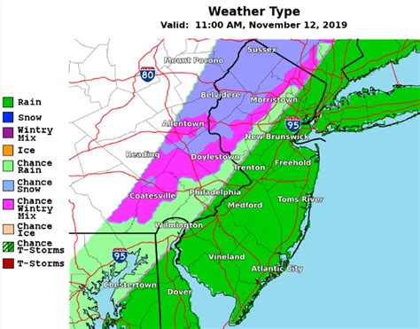 Nj Weather Dusting Of Snow Wintry Mix Rain In Forecast As Bitter