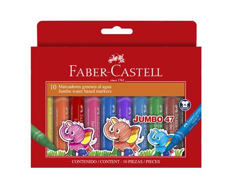 Buy Faber Castelljumbo Fibre Tip Markers Wallet Of 10 At Mighty Ape Nz