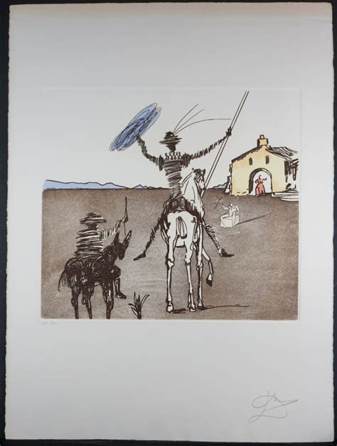 Gravure De Salvador Dali Historia De Don Quichotte De La Mancha The