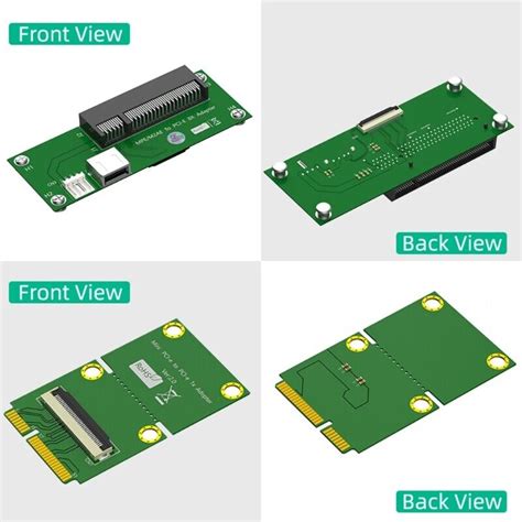 Horizontal Installation PCI E 8X Slot USB2 0 Connector To Mini PCI E