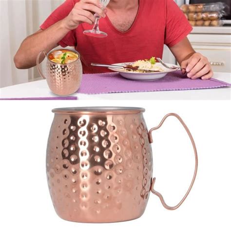 Hurrise Moscow Mule Mugs Ml En Acier Inoxydable Exquis Pour Bars