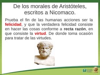 Etica a Nicómaco PPT