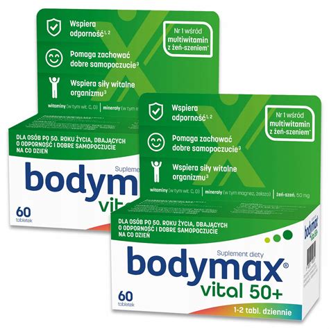 X Bodymax Vital Kompleks Witamin Odporno Energia Dla Seniora