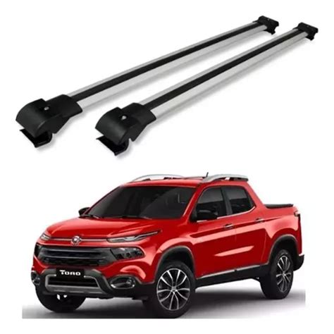 Travessa De Teto Para Fiat Toro Larga Cor Prata Parcelamento Sem