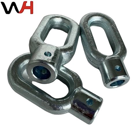 Best Selling Silver Hot Dip Galvanized ZH Type Link Fitting For Pole Line Eye Chain Links