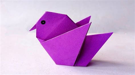 Cara Membuat Burung Dari Kertas Origami Bird Ide Kreatif Youtube