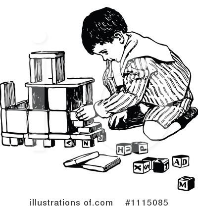 Toy Blocks Clipart #1115085 - Illustration by Prawny Vintage