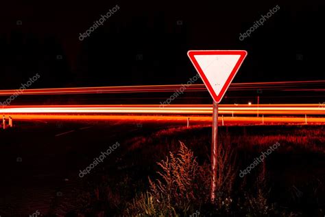 Road sign give way — Stock Photo © PavelTalashov #124011314