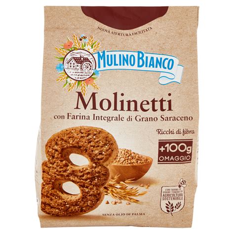 Mulino Bianco Molinetti Biscotti Con Farina Integrale E Grano Saraceno