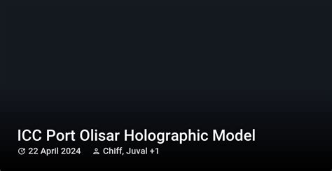 Icc Port Olisar Holographic Model Star Citizen Wiki