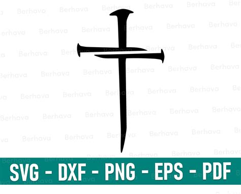 Nail Cross Svg Nail Cross Png Cross SVG Christian Svg - Etsy Canada