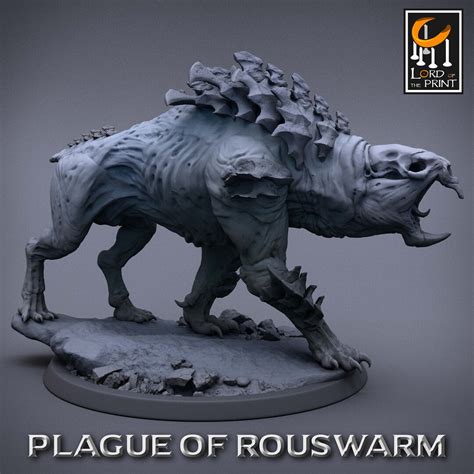 Dandd Giant Rat Rpg Model Etsy