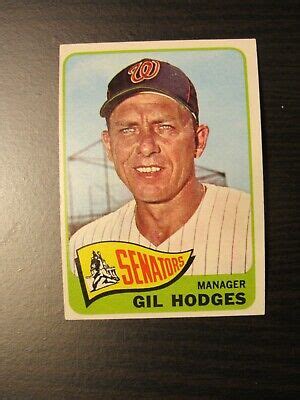 1965 Topps Baseball 99 Gil Hodges EX MT EBay