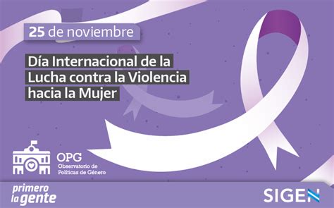 25 de noviembre Día Internacional de la Lucha contra la Violencia