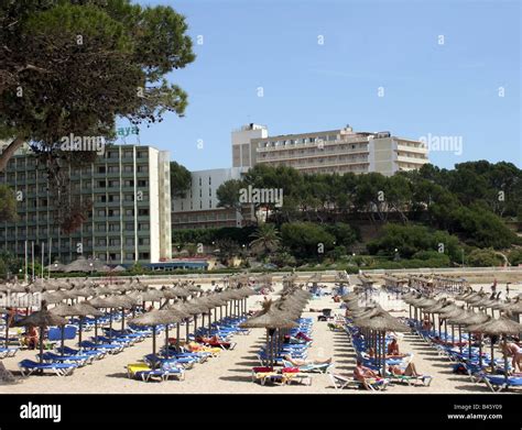 geography / travel, Spain, Balearic Islands, Mallorca, Paguera, beaches, Playa de Paguera ...