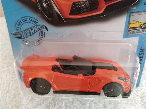 19 Corvette Zr1 Convertible Color Naranja Hot Wheels Mercado Libre