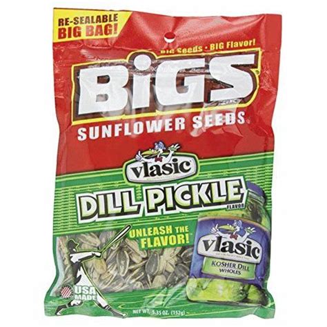 Bigs Vlasic Dill Pickle Sunflower Seeds Ounce Bigs Sunflower