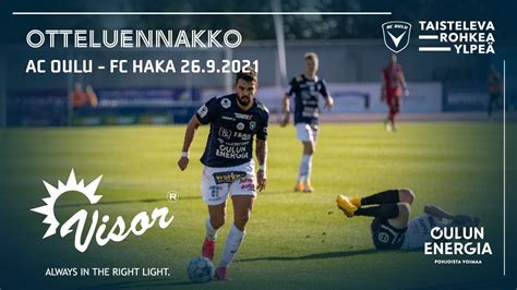 ACOTV Visor Otteluennakko AC Oulu FC Haka 26 9 2021 Veikkausliiga