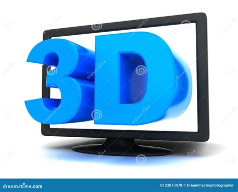 3d tv concept stock illustration. Illustration of hdmi - 23870478