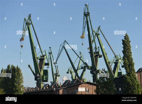 Ein Blick Auf Einen Teil Der Danziger Werft Am Vorabend Des