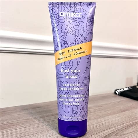 Amika Hair Amika Bust Your Brass Purple Cool Blonde Repair Conditioner Oz New Poshmark