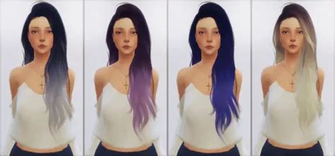 Sims 4 Hairs ~ Ellie Simple Simpliciaty`s Heaventide Hair Retextured