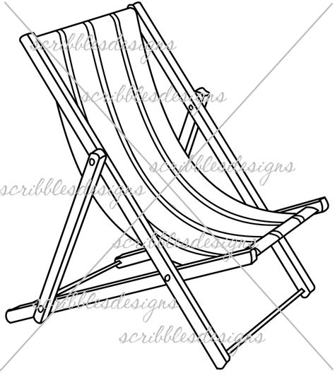 Beach Chair Coloring Page At GetColorings Free Printable