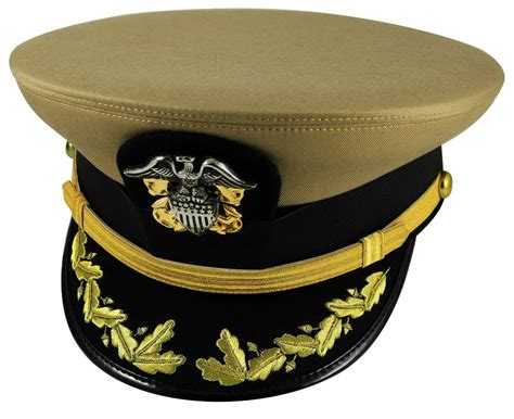 US Navy Commander or Captain Hat, United States Khaki Cap With ...