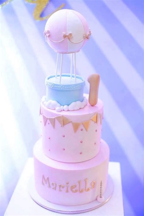 Kara S Party Ideas Girly Hot Air Balloon Birthday Party Kara S Party Ideas