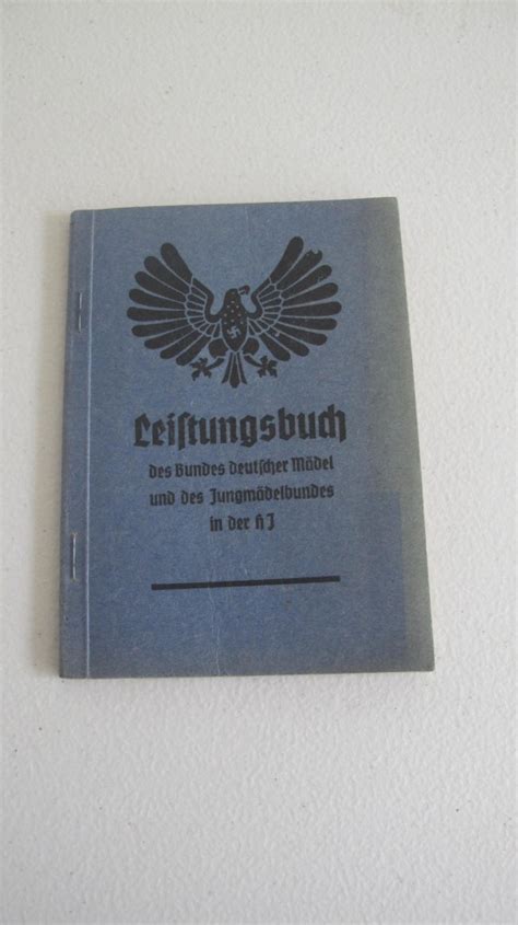 Third Reich Hitler Youth Performance Book Item 104039 Military Antiques