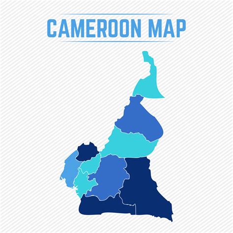 Cameroon Detailed Map With Cities 2292667 Vector Art at Vecteezy