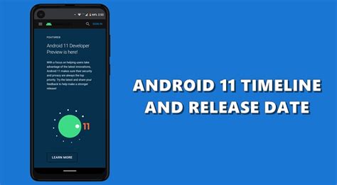 Android 11 Timeline Everything You Need To Know 2023