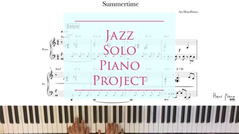 Summertime Jazz Piano Free Transcriptionarrhanspiano Youtube