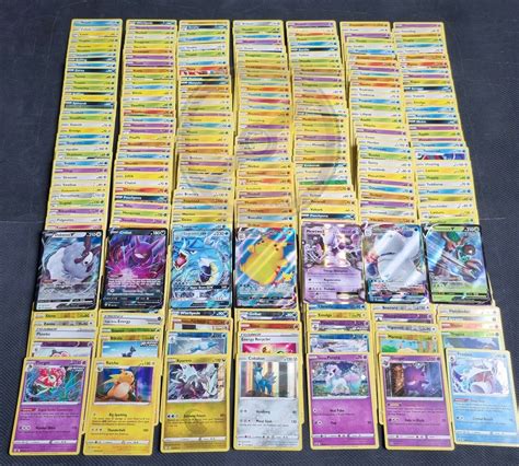 200 Pokemon Cards Bulk Lot 2x Ultra Rare V 24 Rares And Shiny Holo