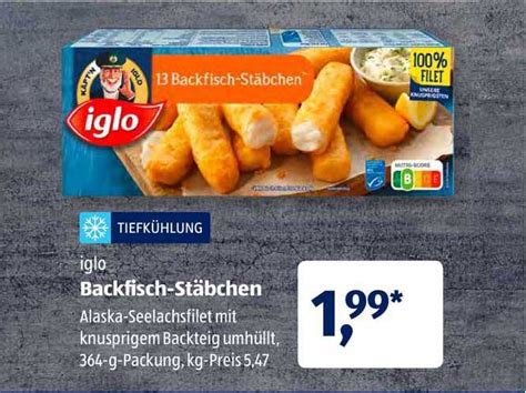 Iglo Backfisch St Bchen Angebot Bei Aldi S D Prospekte De