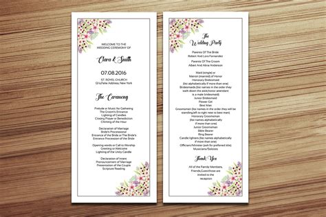 Wedding Program Template Graphic by sistecbd · Creative Fabrica