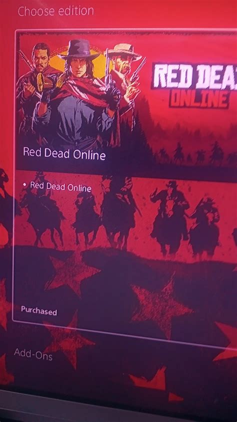 I Bought And Paid For Rdro From The Playstation Store And It Said I Was