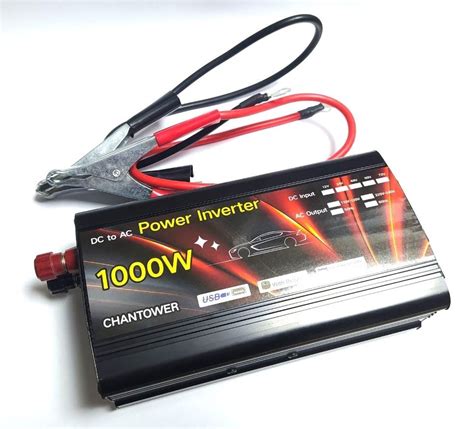 Інвертор з 12V в 220V 500W UP-1000W + USB з апроксимованою синусоїдою ...