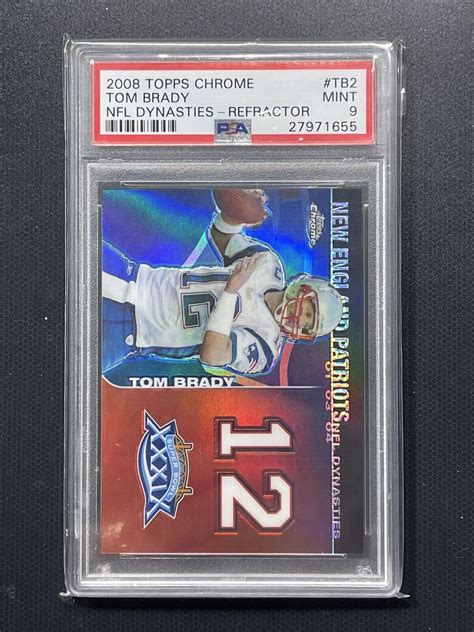 2008 Topps Chrome NFL Dynasties Tribute Refractor DYNC TB2 Tom Brady