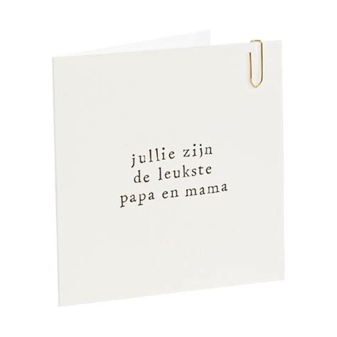 Ikpakjein Kaart Jullie Zijn De Leukste Papa En Mama