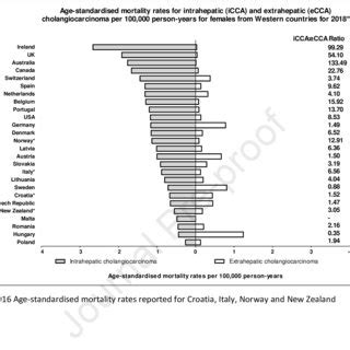 Age Standardised Mortality Rates For Intrahepatic Icca And