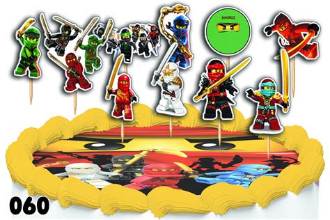 Toppery Na Tort Ozdobne Dekoracja Zestaw Lego Ninjago Bajka Szt