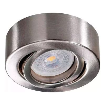 Luz Desing Spot Plafon Circular Semi Movil Acero Apto Led Luz Desing