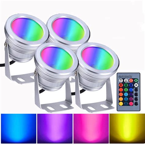 4x 10W LED RGB Unterwasser Strahler Teich Kaufland De