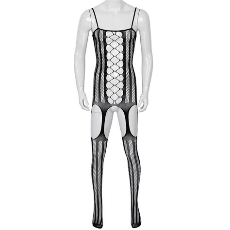 Sexy Men Full Body Stocking Lingerie Pantyhose Tights Novelty Underwear Bodysuit EBay