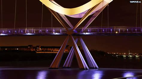 Wielka Brytania Stockton On Tees Most Infinity Bridge Rzeka Tees