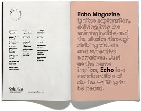 Echo Magazine :: Behance