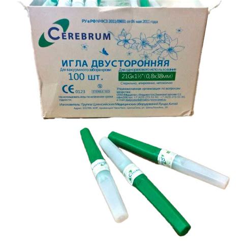 Двусторонняя игла для вакуумного забора крови купить в интернет-магазине
