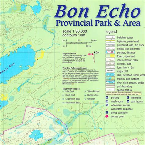 Bon Echo Provincial Park Map - Terminal Map