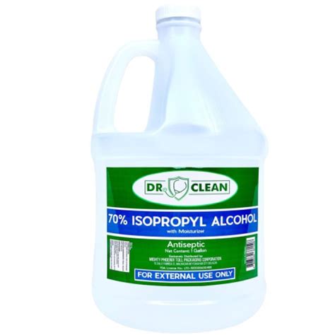 Dr Clean Isopropyl Alcohol With Moisturizer Dr Clean Gallon